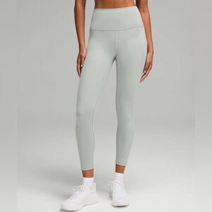NWT Lululemon Wunder Train High-Rise Tight with Pockets 25" Size 2 Jade Grey